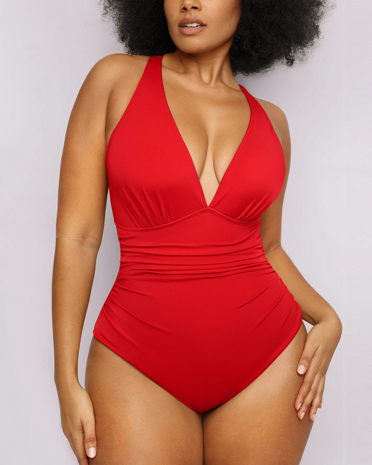 Smart Sculpt™ Plunge Cutout Swimsuit
