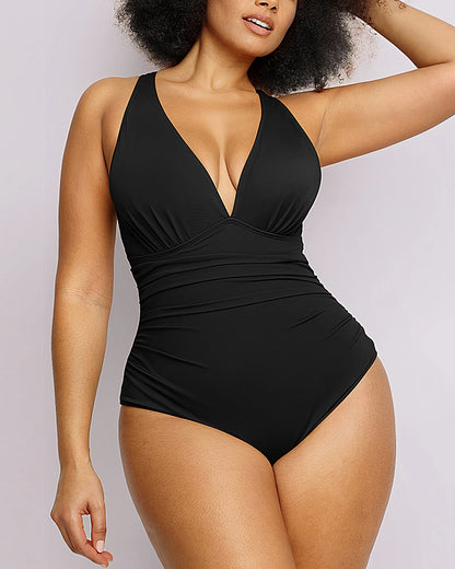 Smart Sculpt™ Plunge Cutout Swimsuit