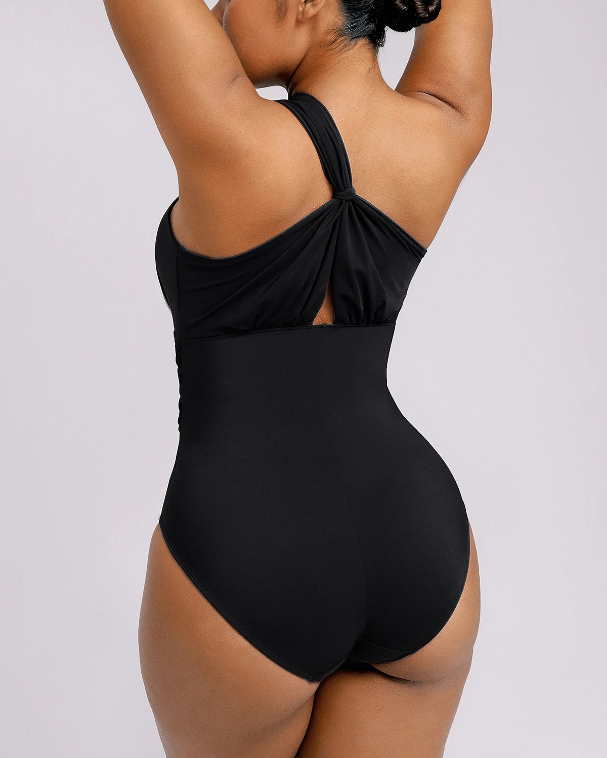Smart Sculpt™ Ruched Twist-Front Shaping Swimsuit