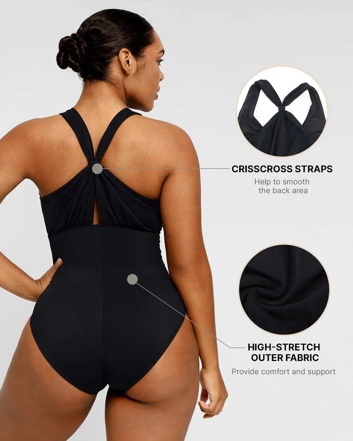 Smart Sculpt™ Ruched Twist-Front Shaping Swimsuit