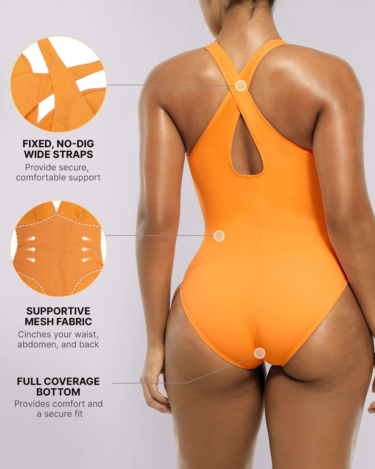 Smart Sculpt™ Plunge Corset Shaping Swimsuit