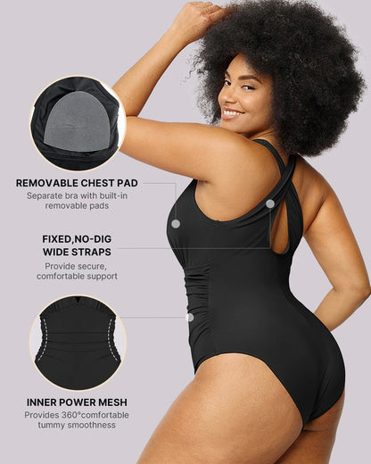 Smart Sculpt™ Plunge Cutout Swimsuit