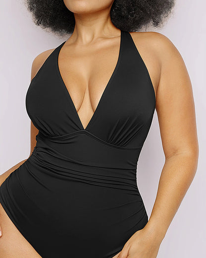 Smart Sculpt™ Plunge Cutout Swimsuit