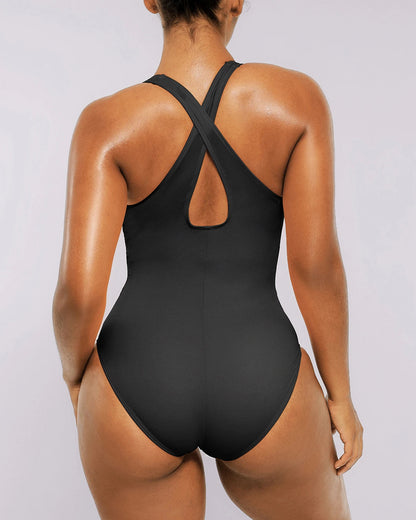 Smart Sculpt™ Plunge Corset Shaping Swimsuit