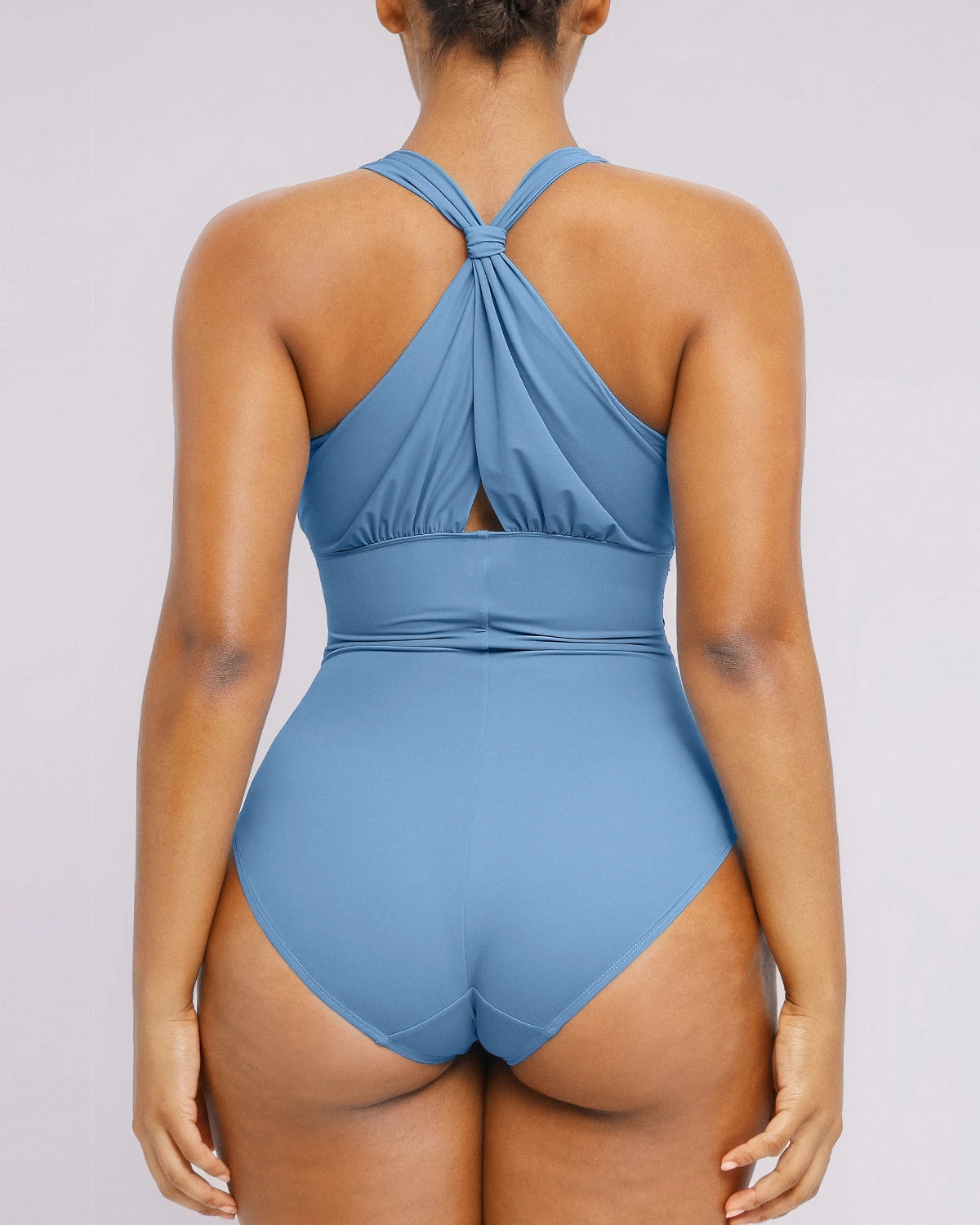 Smart Sculpt™ Ruched Twist-Front Shaping Swimsuit