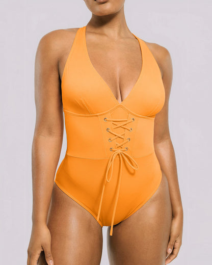 Smart Sculpt™ Plunge Corset Shaping Swimsuit